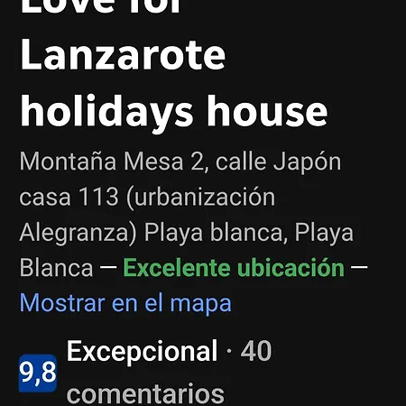 Apartment For Lanzarote Holidays House Playa Blanca (Lanzarote)